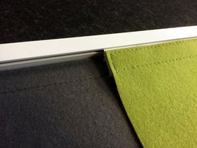 Design-Filz: Flächenvorhang, Raumteiler, Schiebevorhang in 28 Farben nach Maß