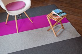 Filzteppich STRIPE - individuelle Maßanfertigung aus 100 % Schurwolle