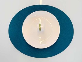 Filz: Tischset OVAL zum Sonderpreis  bei Abnahme ab 4 Stück  - Platzset, Untersetzer 3 mm Designfilz, verschiedene Größen