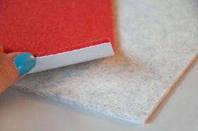 SQUARE Filz-Wand-Design, selbstklebend in 28 Farben und 3 Stärken nach Maß