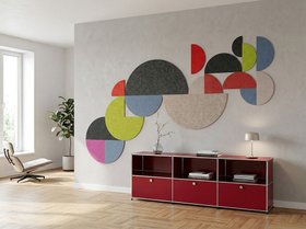 DOT runde Filz-Fliesen, selbstklebend