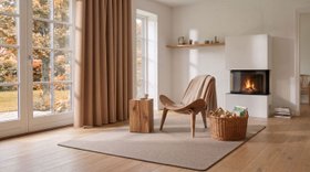 Filzvorhang Filzteppich Sand Sahara Wohnzimmer Herbst