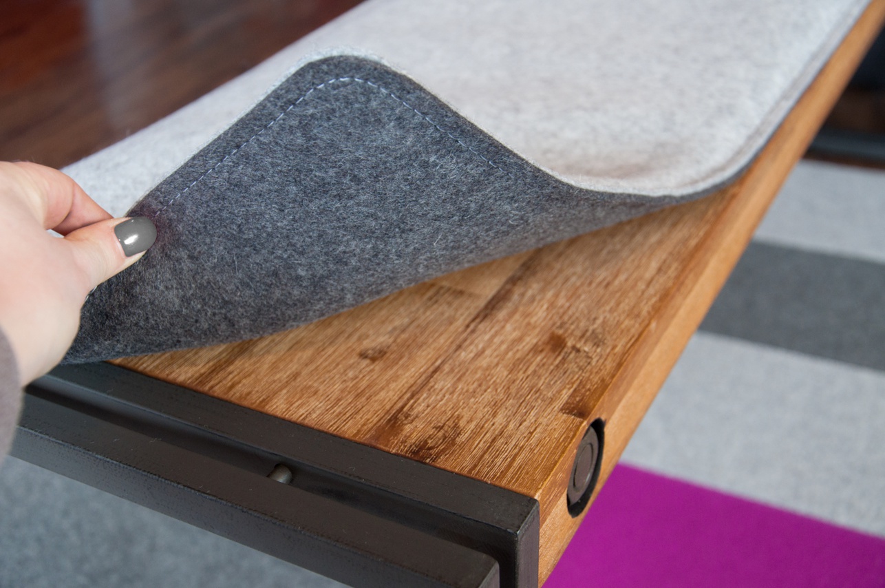 Bankauflage / Wendeauflage aus Filz