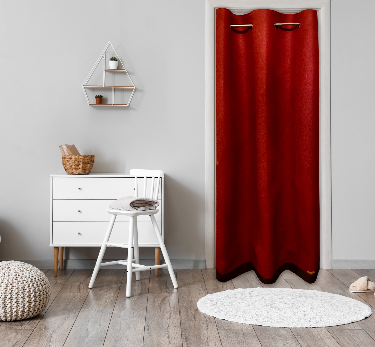 Filzvorhang: Thermovorhang & Akustikvorhang aus 100% Merino-Schurwolle