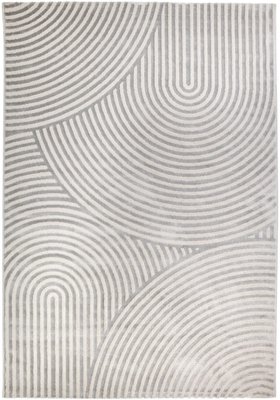 Teppich Astra Jules 253-004 Kringel silber