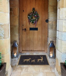 Teppich Turtle Mat Deer Family Gold