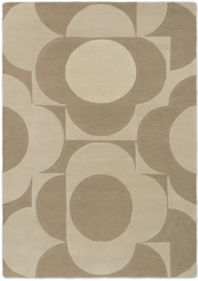 Teppich Orla Kiely 158009 Prism Flower Mushroom/Ecru