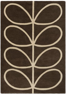 Teppich Orla Kiely Giant Linear Stem walnut 059401