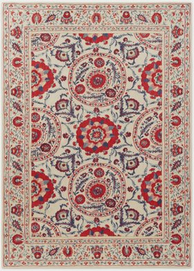 Sanderson Teppich Anthos Red/Indigo 148200