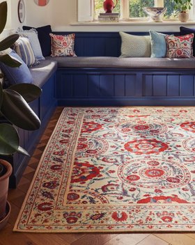 Sanderson Teppich Anthos Red/Indigo 148200