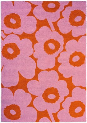 Marimekko Teppich in/outdoor Unikko 434302 Pink-Orange