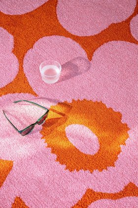 Marimekko Teppich in/outdoor Unikko 434302 Pink-Orange