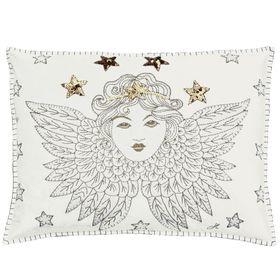 Angel Cushion (Cream Velvet)