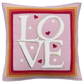 Big Love Cushion (Pink/Cream)