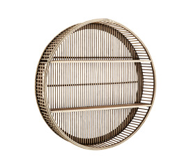 Round Bamboo Shelf Regal Madam Stoltz