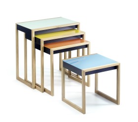 Bauhaus Nesting Tables Satztische 4-er Set Klein & More