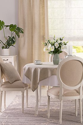 Leinentischdecke, Mit Leinen einrichten