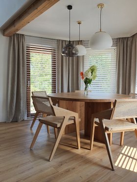 Stilvolle Leinenvorhänge