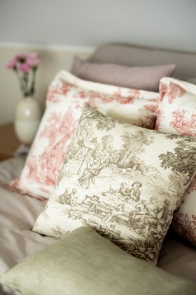 Toile-de-Jouy Kissen