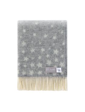 Grey Stars Pure Wool Throw