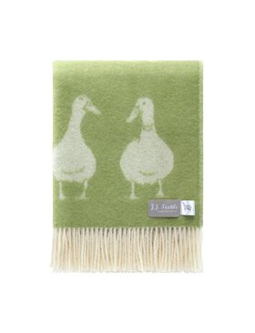 Green Duck Wool Throw