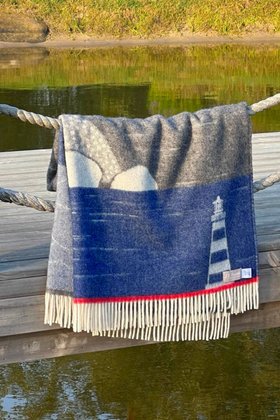 Lighthouse Wool Throw