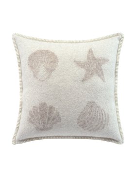 Soft Brown Seashells Cushion
