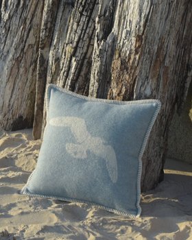 Seagulls Wool Cushion
