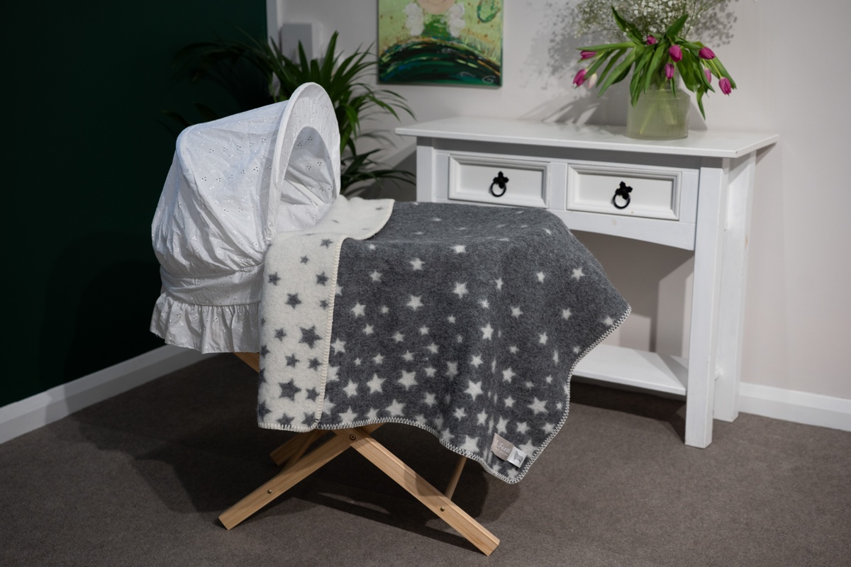 Twinkle Star Small Merino Wool Blanket