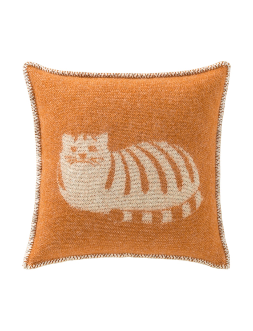 Ginger Cat Wool Cushion