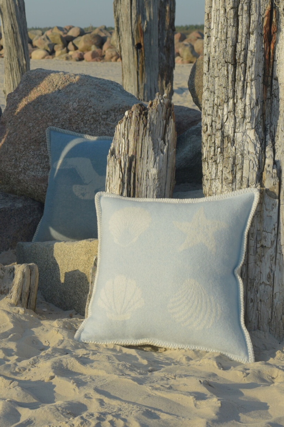 Seashells Wool Cushion