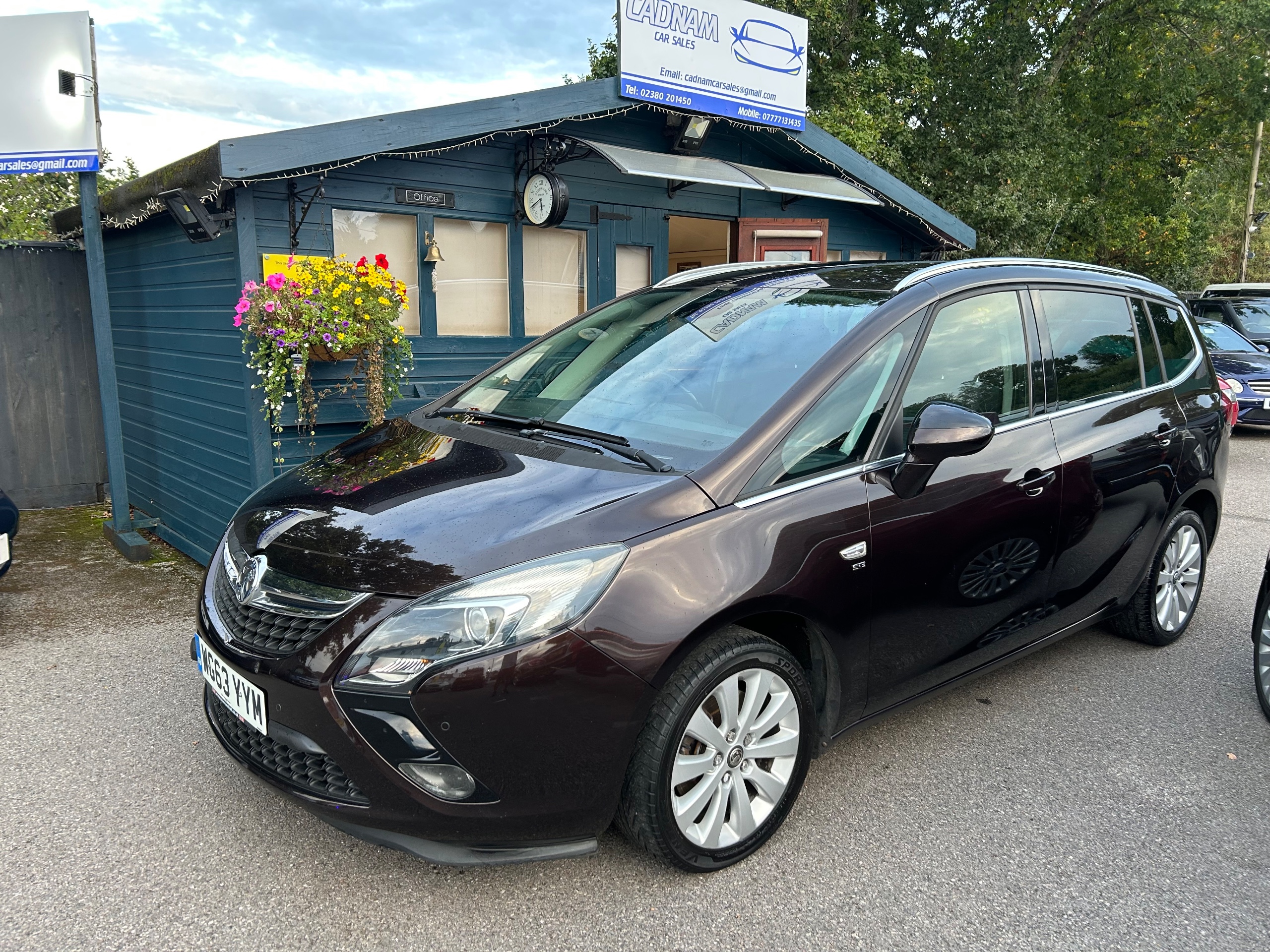 2013 VAUXHALL ZAFIRA TOURER for sale