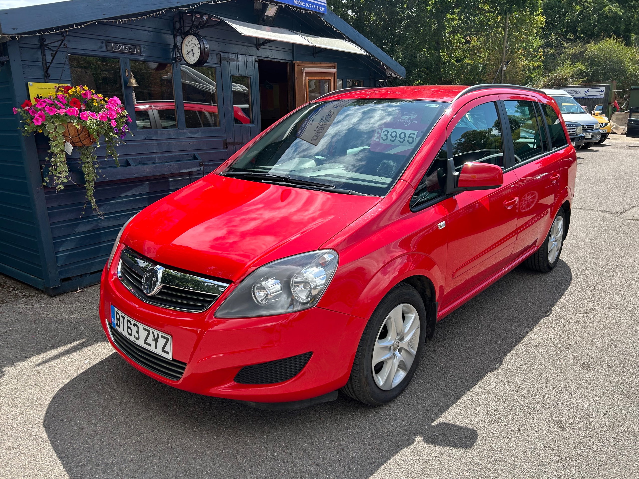 2014 VAUXHALL ZAFIRA for sale