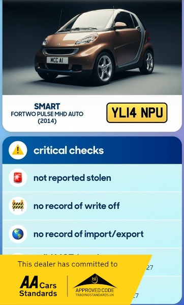 2014 SMART FORTWO for sale