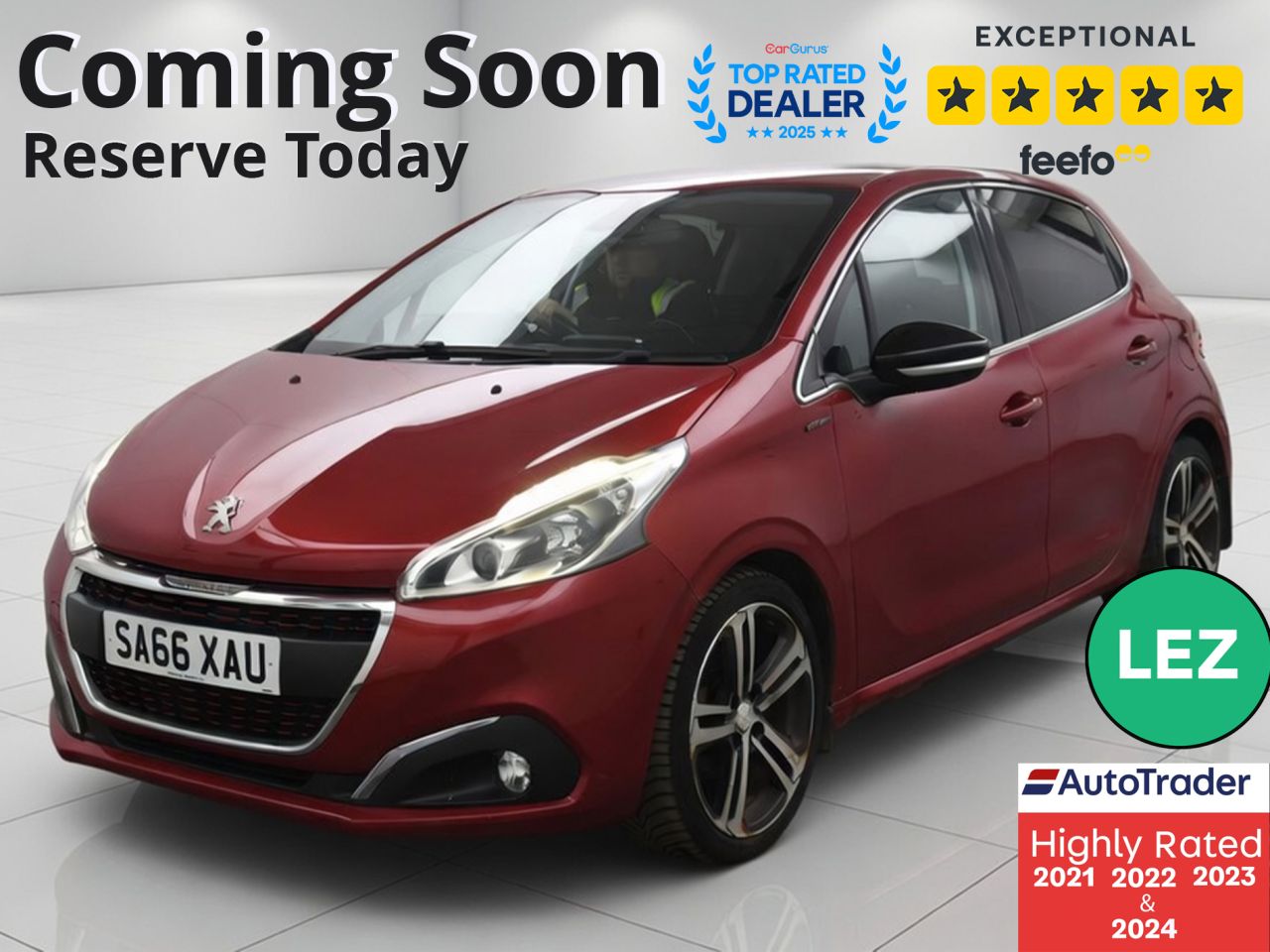 2016 PEUGEOT 208 for sale