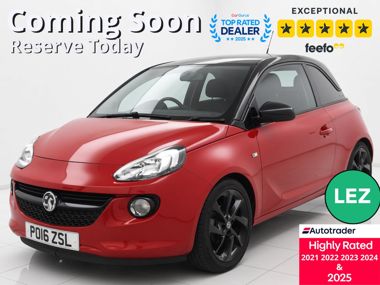 2016 VAUXHALL ADAM for sale