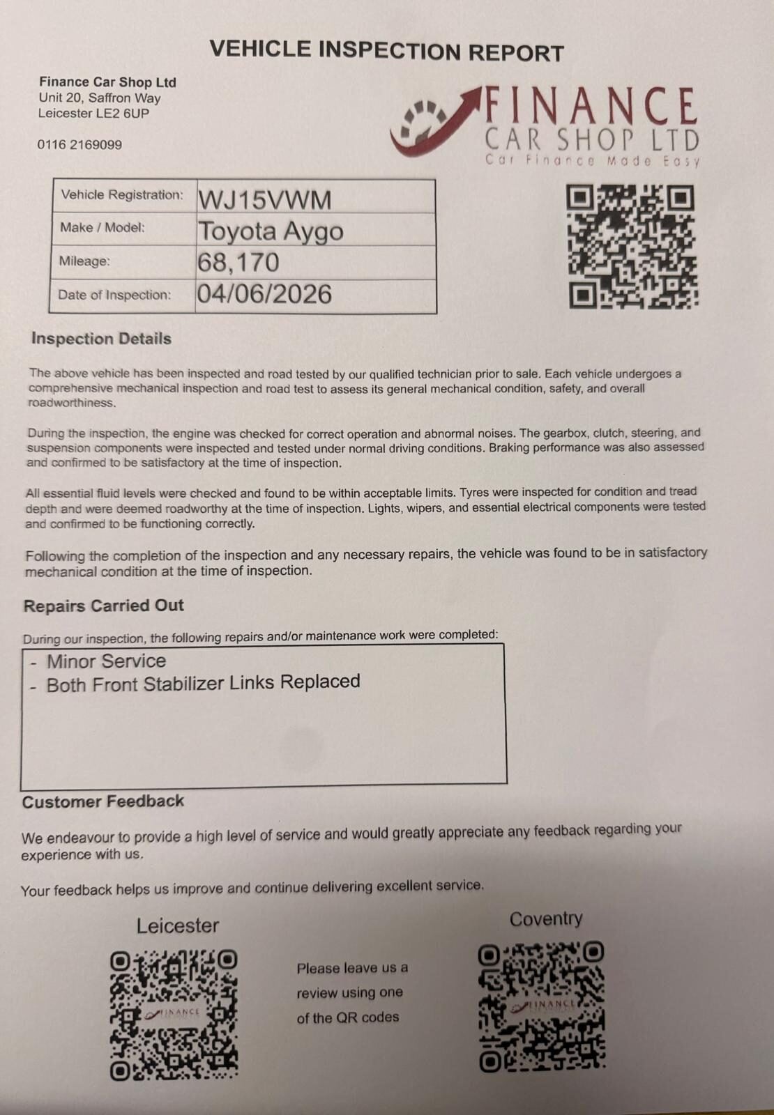 2015 TOYOTA AYGO for sale