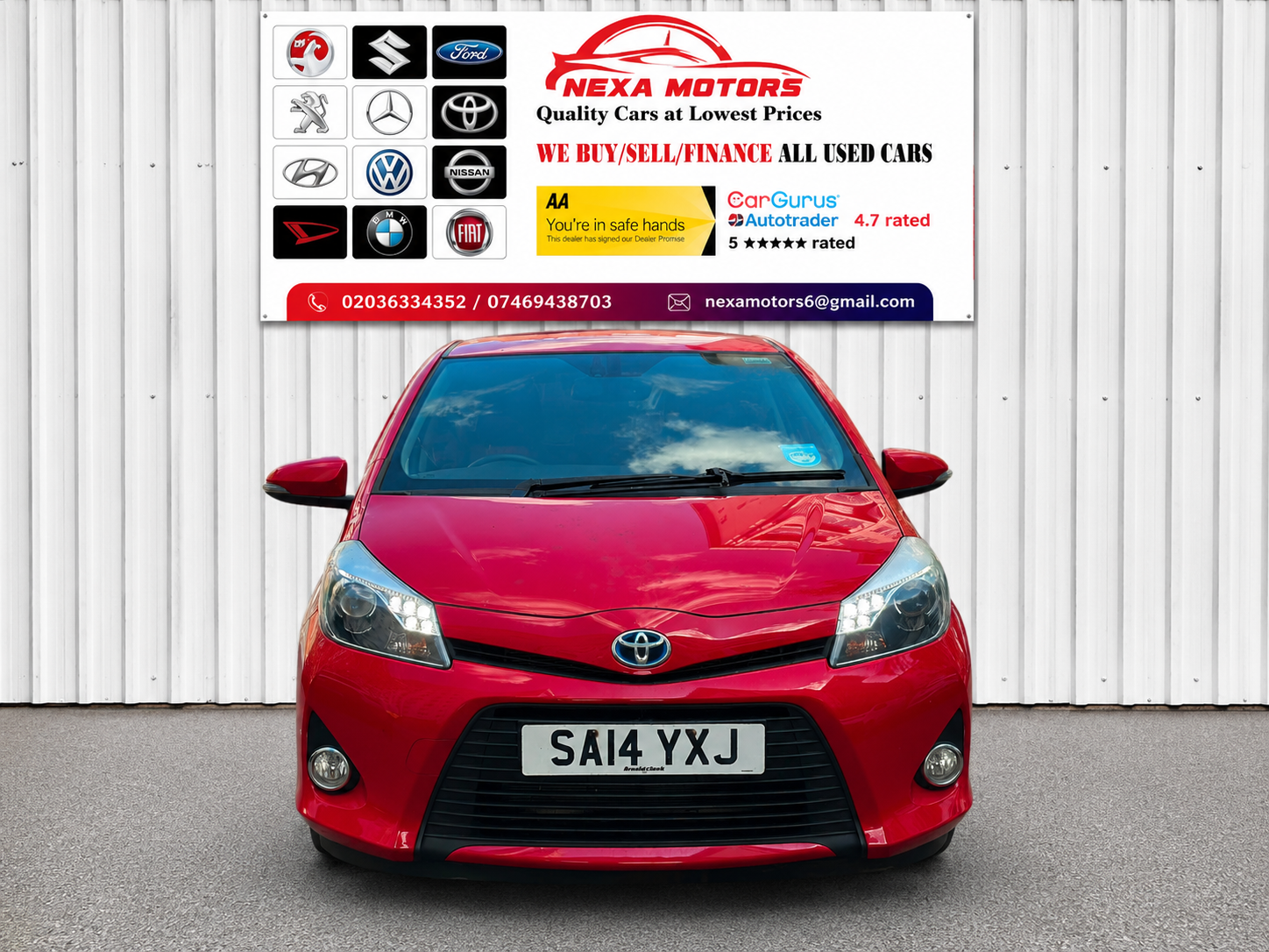2014 TOYOTA YARIS for sale