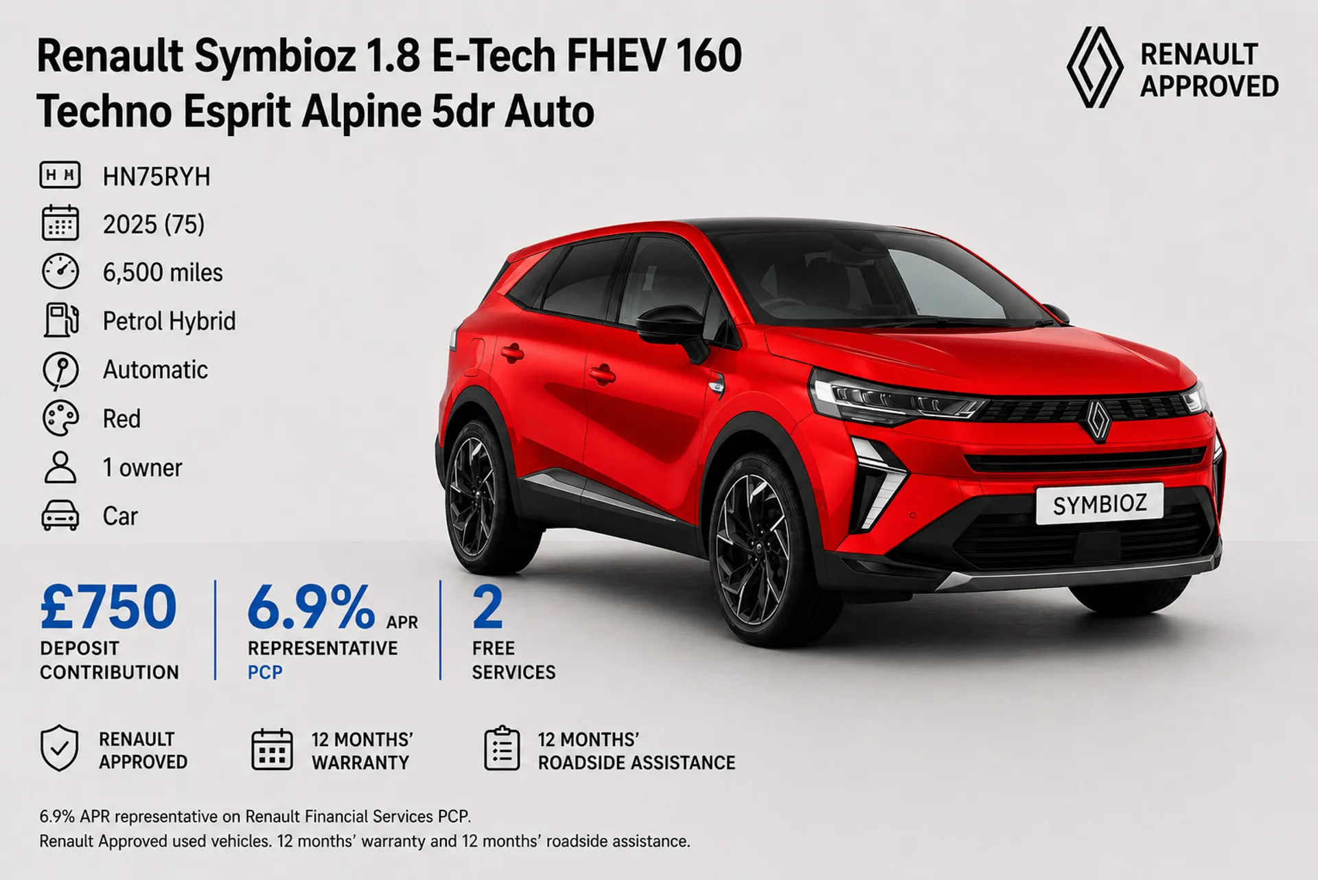 2025 RENAULT SYMBIOZ for sale