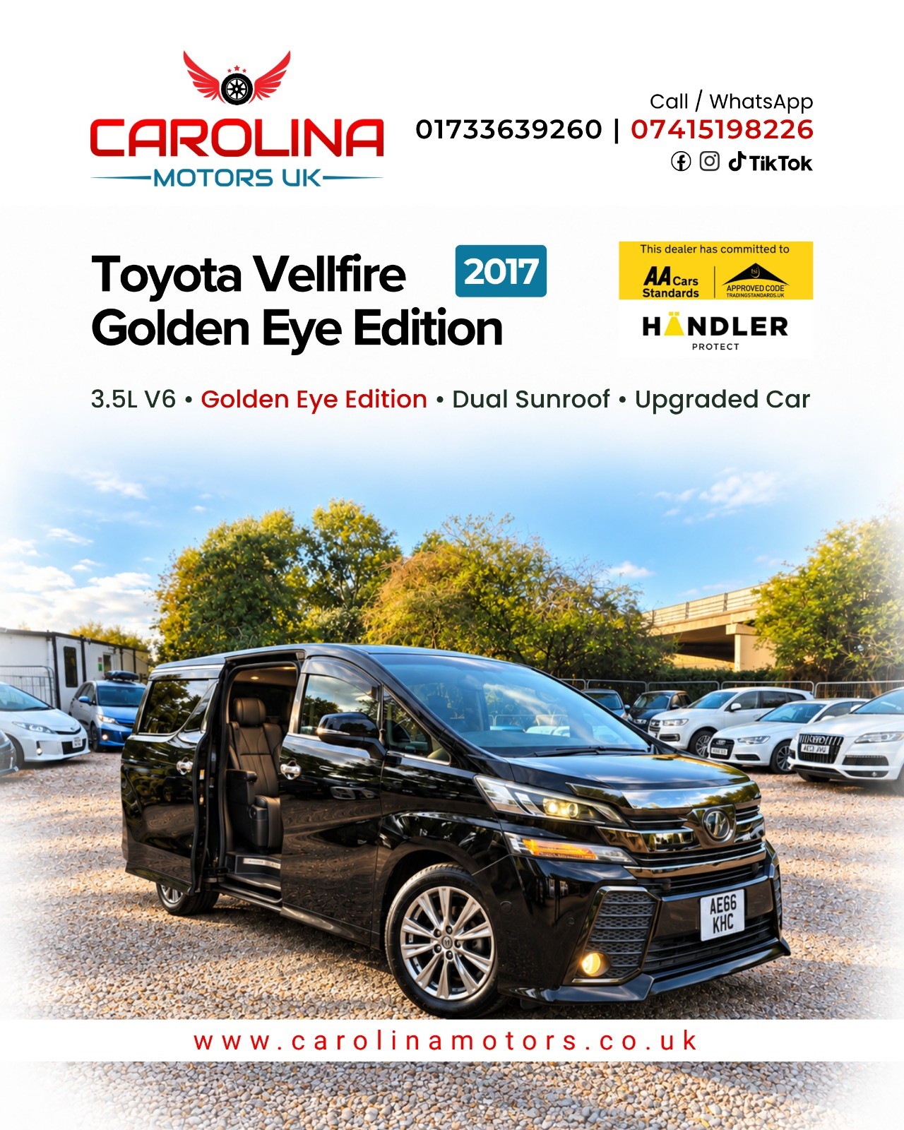 2017 TOYOTA VELLFIRE for sale