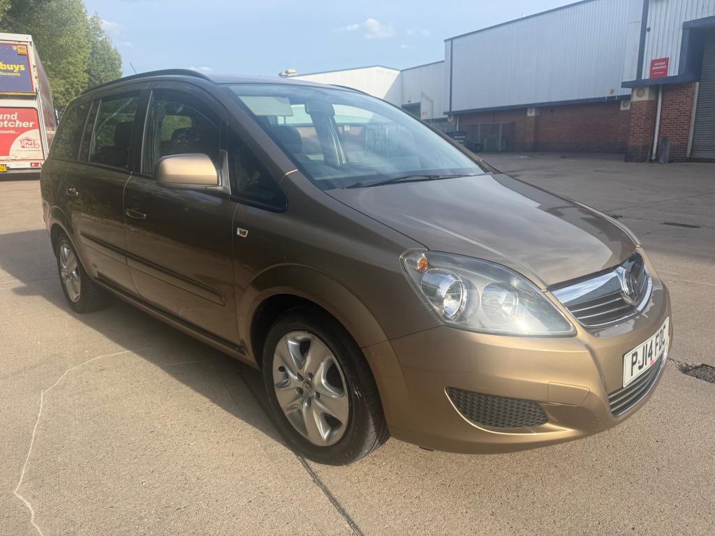 2014 VAUXHALL ZAFIRA for sale