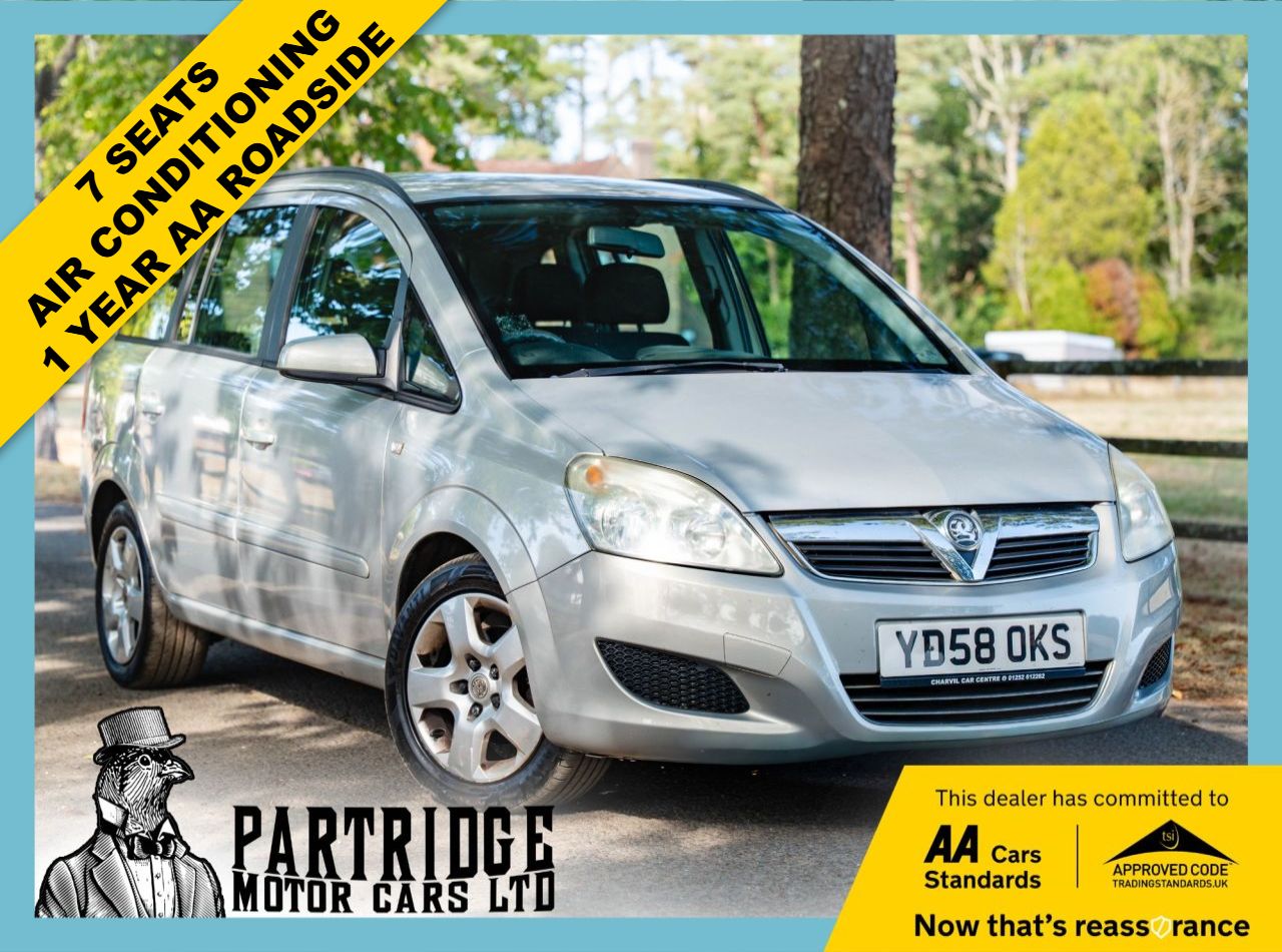 2008 VAUXHALL ZAFIRA for sale