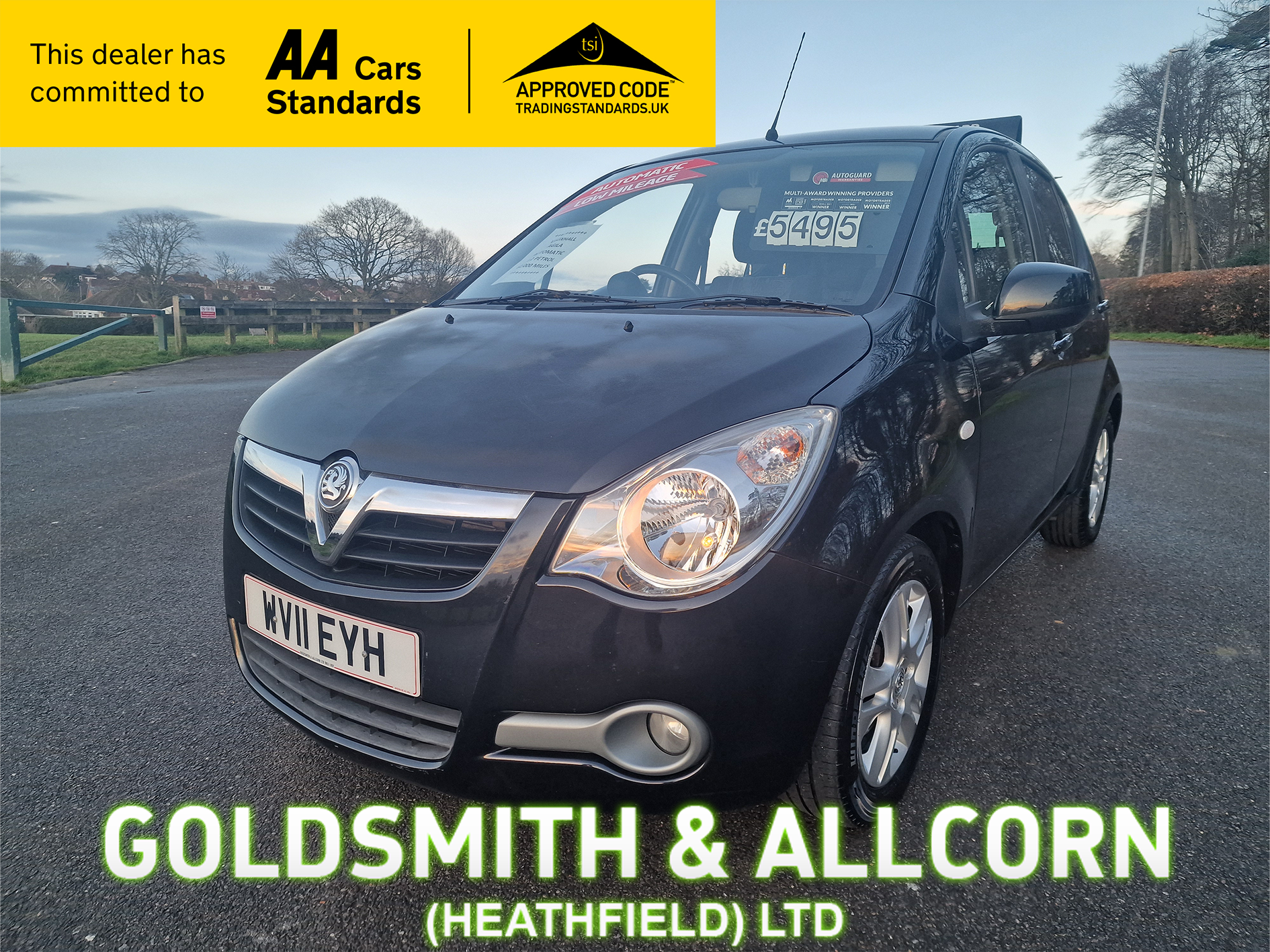 2011 VAUXHALL AGILA for sale