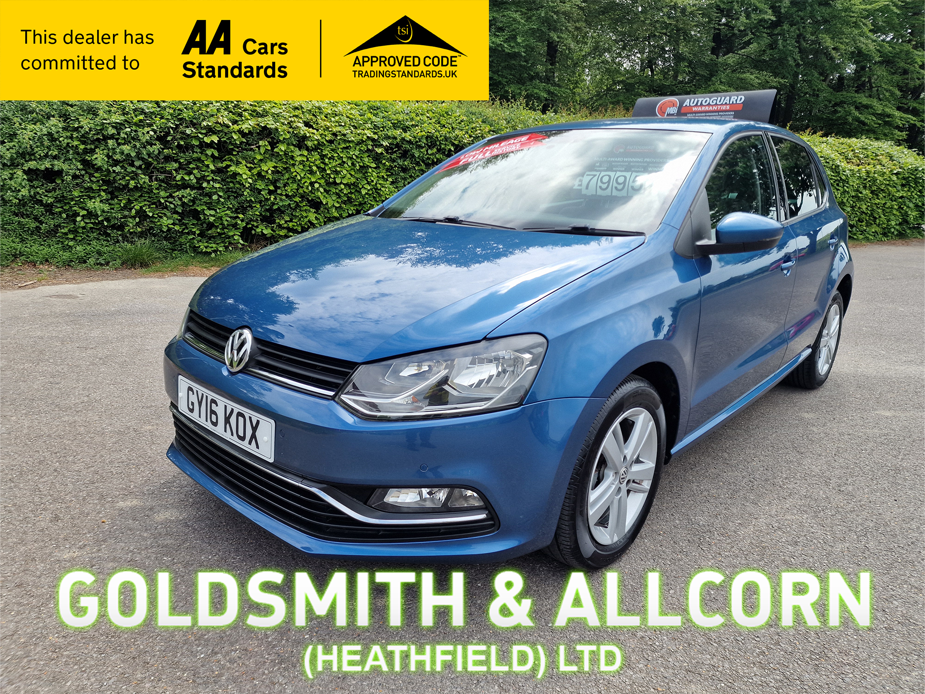 2016 VOLKSWAGEN POLO for sale