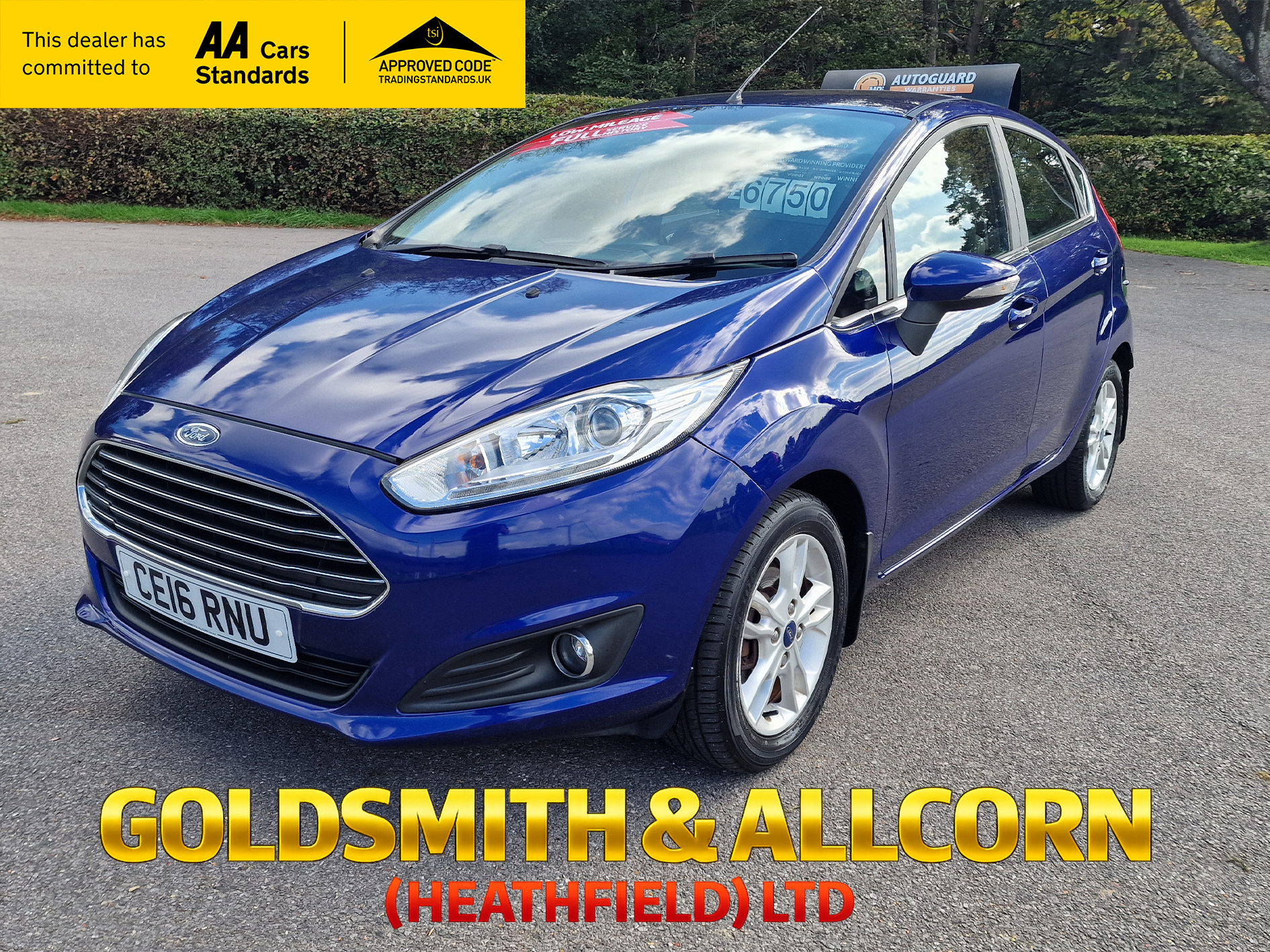 2016 FORD FIESTA for sale