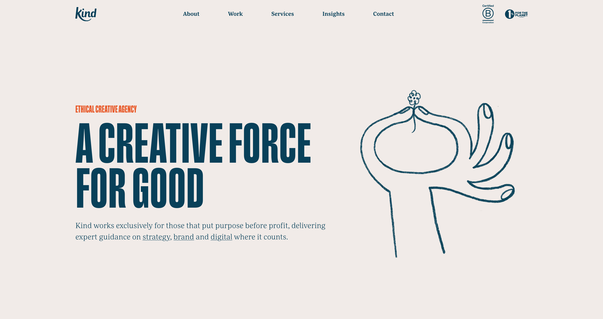 Screenshot 2026 01 09 at 16 03 30 Ethical creative agency for charities and non profits Kind