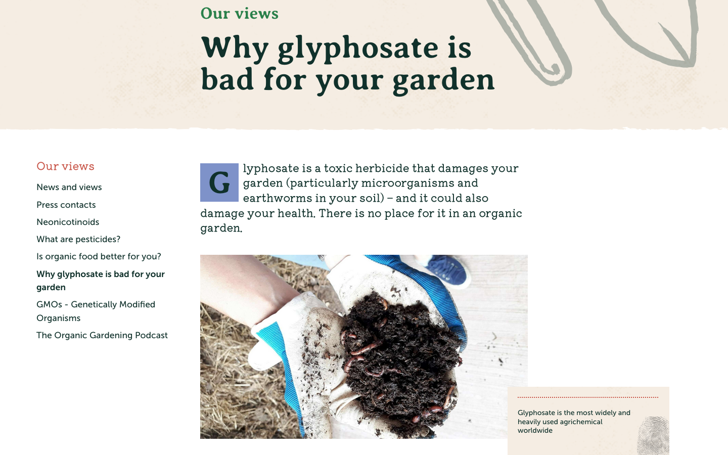 Screenshot 2026 01 13 at 15 28 56 Garden Organic Why glyphosate is bad for your garden