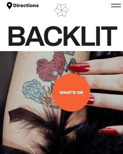 Backlit homepage on a phone