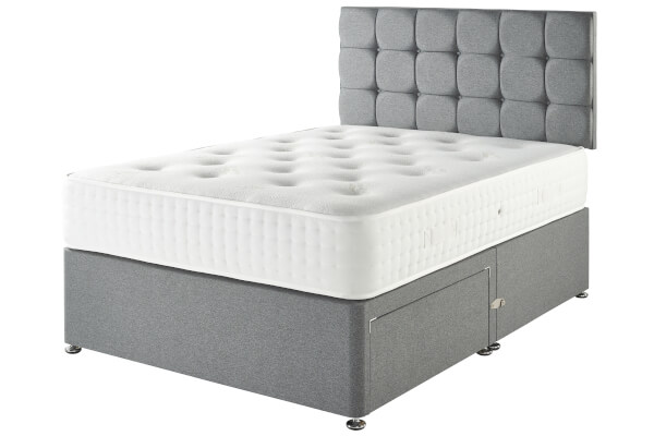 Dreamland Cashmere 1000 Divan Bed Set with Matching Headboard ...