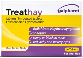 Treathay Fexofenadine 120mg (10 Tablets) – Non-Drowsy Allergy & Hay Fever Relief